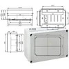 PCE ŠVIESOS 335x245x133mm IP55 sklandžiai EL- 322