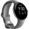 Išmanusis laikrodis Google Pixel Watch WiFi (41mm, 32 GB), Sidabrinės spalvos apvadas su pilkos spalvos silikoniniu dirželiu