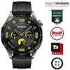Išmanusis laikrodis Huawei Watch GT 4 Active Edition (46 mm), Juodo nerūdijančio plieno korpusas su juodos spalvos fluoro gumos dirželiu