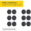 Ausų pagalvėlės JABRA Evolve2 40/65, 3 poros, Juodos spalvos