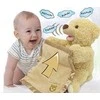 Jamara Jamara e.K. Bear - Mr Babble - raises and lowers his arms with blanket, plays hide and seek, speaks and