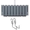 Balkono vazonas su automatiniu laistymu Prosperplast Boardee Fencycase W DDEF600W-405U, pilkas