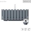 Balkono vazonas su automatiniu laistymu Prosperplast Boardee Fencycase W DDEF600W-405U, pilkas