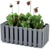 Balkono vazonas su automatiniu laistymu Prosperplast Boardee Fencycase W DDEF600W-S433, juodas