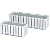 Gėlių vazonas Prosperplast Boardee Fencycase DDEF600-S449, baltas