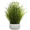 Atmosphera Dirbtinis augalas GRASS, baltame vazone, 40 cm