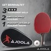 JOOLA DUO PRO stalo teniso rinkinys 2 raketės + 3 stalo teniso kamuoliukai + laikymo dėklas