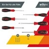 Smūginių atsuktuvų rinkinys WIHA SoftFinish (6 vnt.)