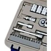 Galvučių 4-13mm ir antgalių rinkinys PH,PZ,SL,HEX 1/4" 35 vnt Irimo