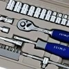 Galvučių 4-13mm ir antgalių rinkinys PH,PZ,SL,HEX 1/4" 35 vnt Irimo