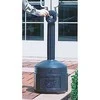 Justrite Lauko miesto peleninė ant stabilaus pagrindo. 15L sk. 42cm aukštis 98cm juodas