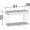 Juwel Akvariumas LED Rio 125 juodos spalvos 125 l 81x36x50cm