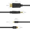 UNITEK Y-C612BK Unitek kabelis miniDisplayPort į DisplayPort M/M, 3m Y-C612BK