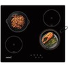 Kaitlentė CATA | Hob | TN 604/B | Vitroceramic | Number of burners/cooking zones 4 | Touch | Juodas | Ekranas