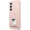 Karl Lagerfeld KLHCS23SSNCHBCP S23 S911 kietas dėklas rožinės spalvos Silicone Choupette