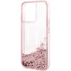 Karl Lagerfeld KLHCP14LLBKLCP iPhone 14 Pro 6,1″rožinės spalvos kietas dėklas Liquid Glitter Big KL