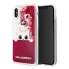 Dėklas Karl Lagerfeld dėkliukas telefonui iPhone X su blizgučiais