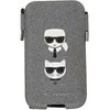 Karl Lagerfeld krepšys 6,1" dėklas Saffiano Ikonik Karl&Choupette Head (KLHCP12MOPHKCG) pilkos spalvos
