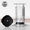 AeroPress Flow Control Lašelinis Cap Kavos aparatas cover Juodas