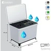 Šiukšliadėžė Systema Prosperplast 2x10L+23L baltas