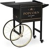 Royal Catering Vežimėlio pagrindas spragėsių mašinai su retro spintele 51 x 37 cm - juodos ir auksinės spalvos