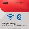 Kensington Pelė Sure Track Dual WiFi BT Raudona