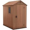 Sodo įrankių namelis Keter Darwin 4x6, rudas, 125,8 x 184,5 x 205 cm