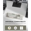 Keychron C2 Pro 8K (C2PX-M3) - US išdėstymas - Hot-Swappable Super Brown Switches - Retro (Balta) Mechaninė Žaidimų Klaviatūra