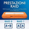 Kietasis diskas išorinis HDD LaCie Rugged Raid 8TB Sidabrinis- oranžinis (SLT8000800)