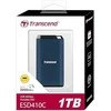 TRANSCEND ESD410C 1TB Išorinis kietasis diskas SSD USB 20Gbps Type C