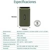 TRANSCEND ESD380C 1TB Išorinis kietasis diskas SSD USB 3.2 Gen 2 Type C