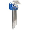 KING TONY TORX RINKINYS SU YPATINGI ILGA skyle T10 - T50 9 vnt. 1127 PLASTIMINĖJE RANENENĖJE