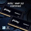 Nešiojamo kompiuterio atmintis „Kingston KF548S38IBK2-64“ 64 GB 4800 MHz DDR5 CL38 SODIMM (2 vnt. rinkinys) „FURY Impact“ | „Kingston“