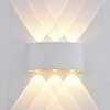 Sieninis šviestuvas Italux 6W LED sieninis fasado šviestuvas ORTELO, baltas, 3000K, šviečia į abi puses