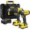 Įrankių rinkinys Stanley SFMCK465D2T-QW (SFMCD711 + SFMCF800); 18 V; 2x2,0 Ah akum.