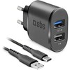 Įkroviklis SBS Mobile 2x USB- A 3.1 A (TEKITTRC2U2AFASTK)