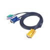 Aten KVM kabeliai, 3m, Juodieji (2L5203P)