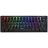 Ducky One 3 Classic Juodas/Baltas Mini žaidimų klaviatūra, RGB LED – MX-Silent-Raudona US išdėstymas