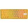 Ducky One 3 Geltona žaidimų klaviatūra, RGB LED – MX-Clear US išdėstymas