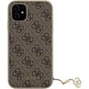 Apple iPhone 11 Guess Dėklas 4G Charms Collection (GUHCN61GF4GBR) rudos spalvos