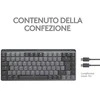 Klaviatūra Logitech MX Mechaninė Mini for Mac/ belaidė/ grafitas/ US