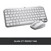 Klaviatūra Logitech MX Keys Mini SWE (W), šviesiai pilka