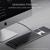 su laidu klaviatūra USB C QWERTY Satechi Slim W3 su laidu ST-UCSW3M space pilka