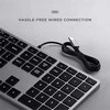 su laidu klaviatūra USB C QWERTY Satechi Slim W3 su laidu ST-UCSW3M space pilka