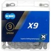 Grandinė KMC X9 Pilkas 9 greičių 114-links