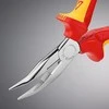 Replės prailgintomis lenktomis žiaunomis elektrikams KNIPEX 2526