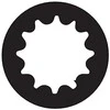 Kombinuotas raktas su terkšle KS Tools Gear+Flex; 12 mm