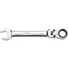 Kombinuotas raktas su terkšle KS Tools Gear+Flex; 17 mm