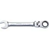 Kombinuotas raktas su terkšle KS Tools Gear+Flex; 19 mm