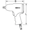Pneumatinis smūginis veržliasukis 1/2" miniDEVIL, 1084Nm, KS Tools